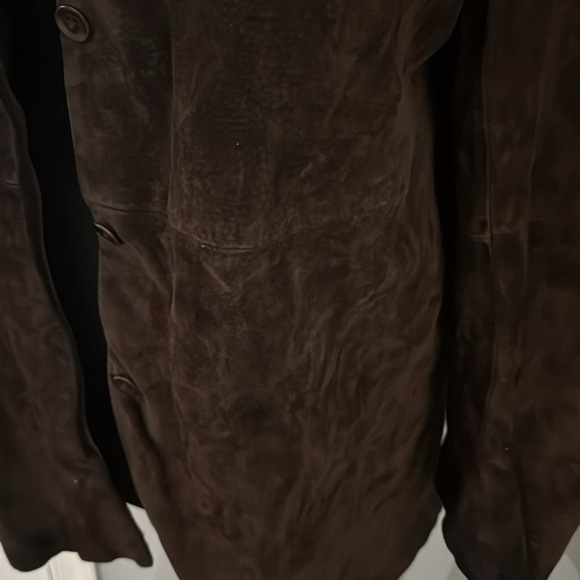 Caslon Woman’s Button-Up Brown 100% Brushed Leather Jacket - Picture 4 of 12